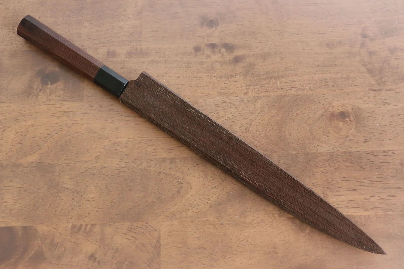 Free ship - Thương hiệu Sakai Takayuki Honyaki VG10 Chạm khắc hình Rồng Dao thái cá shashimi chuyên dụng Yanagiba dao Nhật 270mm chuôi dao gỗ Wenge Có kèm bao