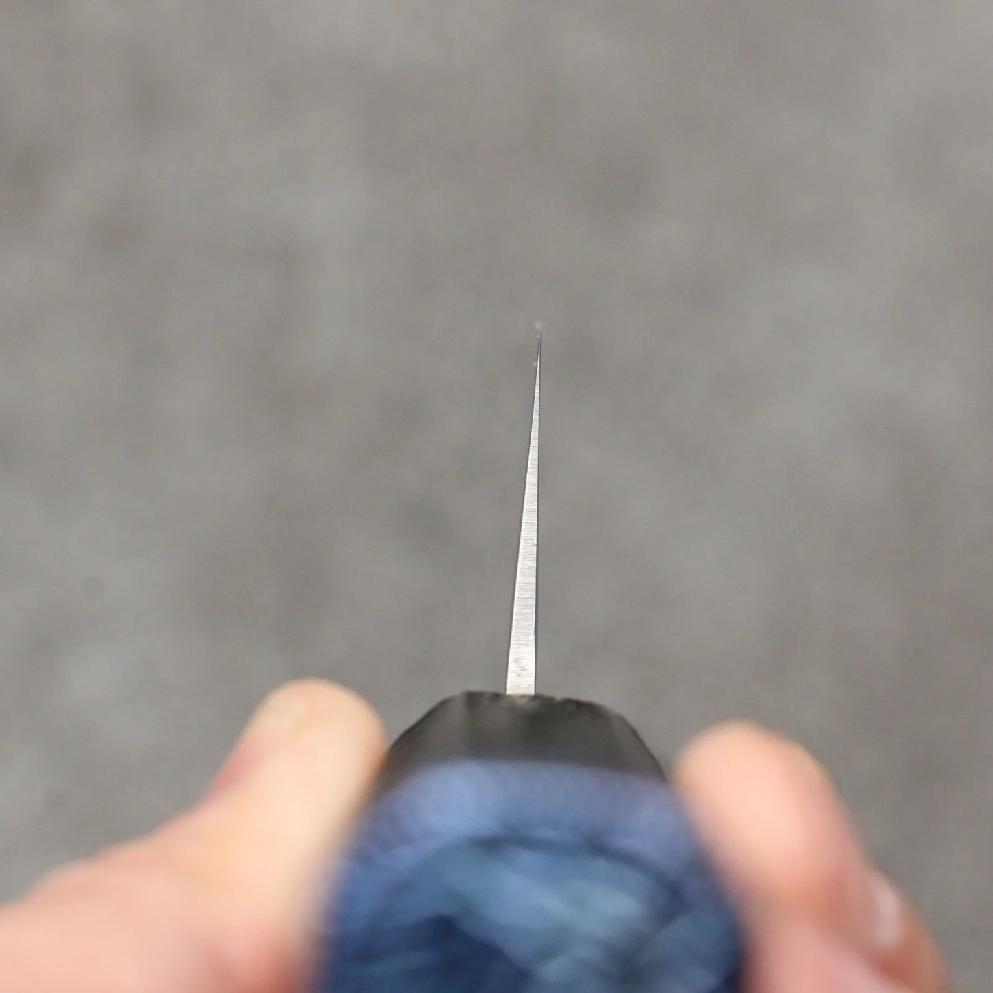 Sakai Takayuki Rinnou VG10 33 Layer Damascus Nakiri Japanese Knife 160mm Blue Lacquered Handle