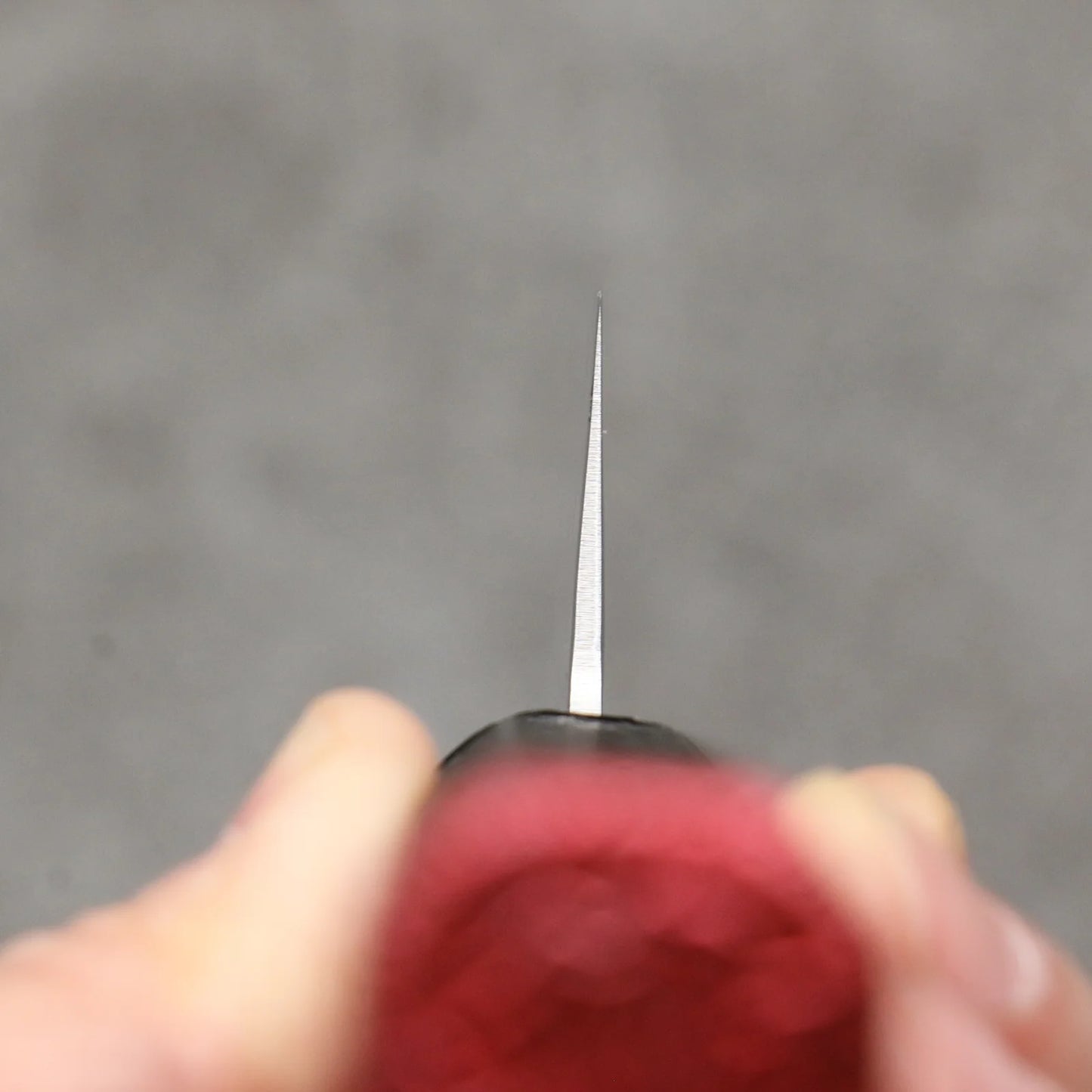 Sakai Takayuki Rinnou VG10 33 Layer Damascus Nakiri Japanese Knife 160mm Red Lacquered Handle