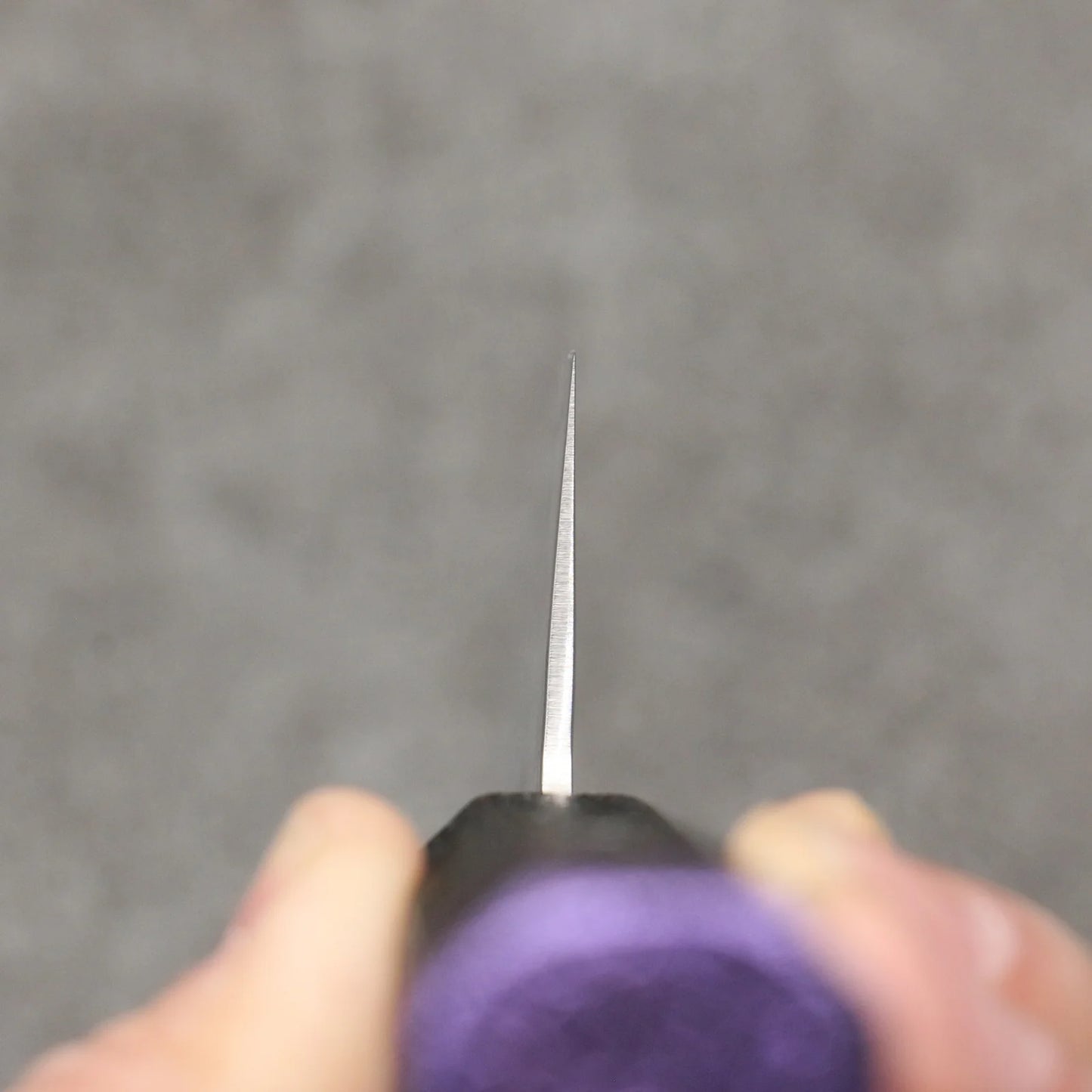 Sakai Takayuki Rinnou VG10 33 Layer Damascus Santoku Japanese Knife 170mm Purple Lacquered Handle