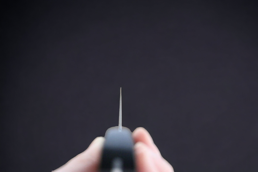 Dao Nhật cao cấp - Kanetsune dao thái chuyên dụng Nakiri thép VG10 165mm chuôi dao gỗ ép