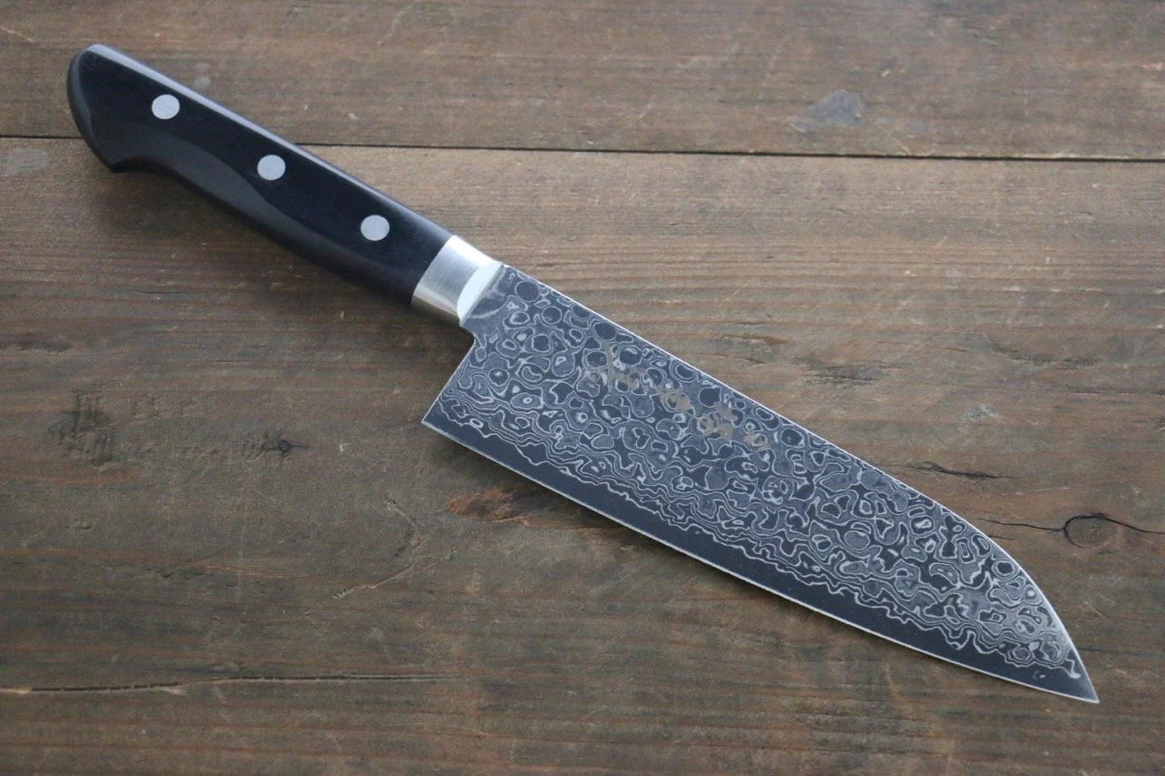 Free ship - Bộ dao cắt Gyuto 210mm và Santoku 170mm lớp 45 bằng thép Damascus với bề mặt tráng gương từ Sakai Takayuki