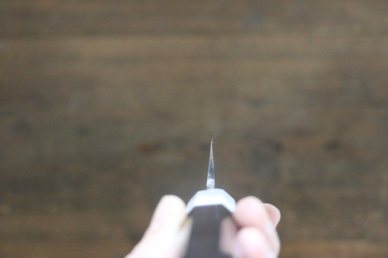 Sakai Takayuki Ginryu Swedish Steel Mirrored Yanagiba Kengata Japanese Chef Knife 300mm With Saya - Japanny - Best Japanese Knife