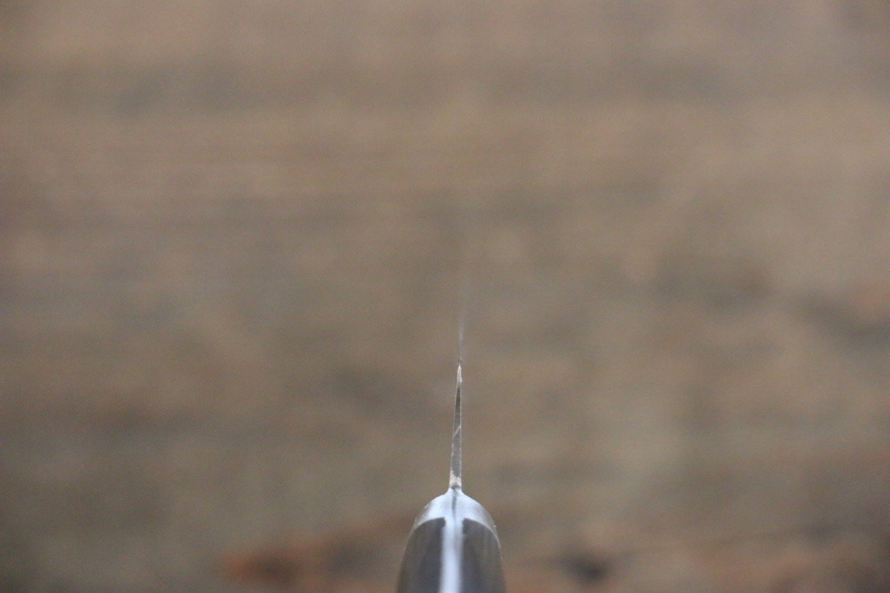 Iseya Molybdenum Steel Petty Japanese Chef Knife 150mm with Black Packer wood Handle (Ferrel : Stainless Steel) - Japanny - Best Japanese Knife