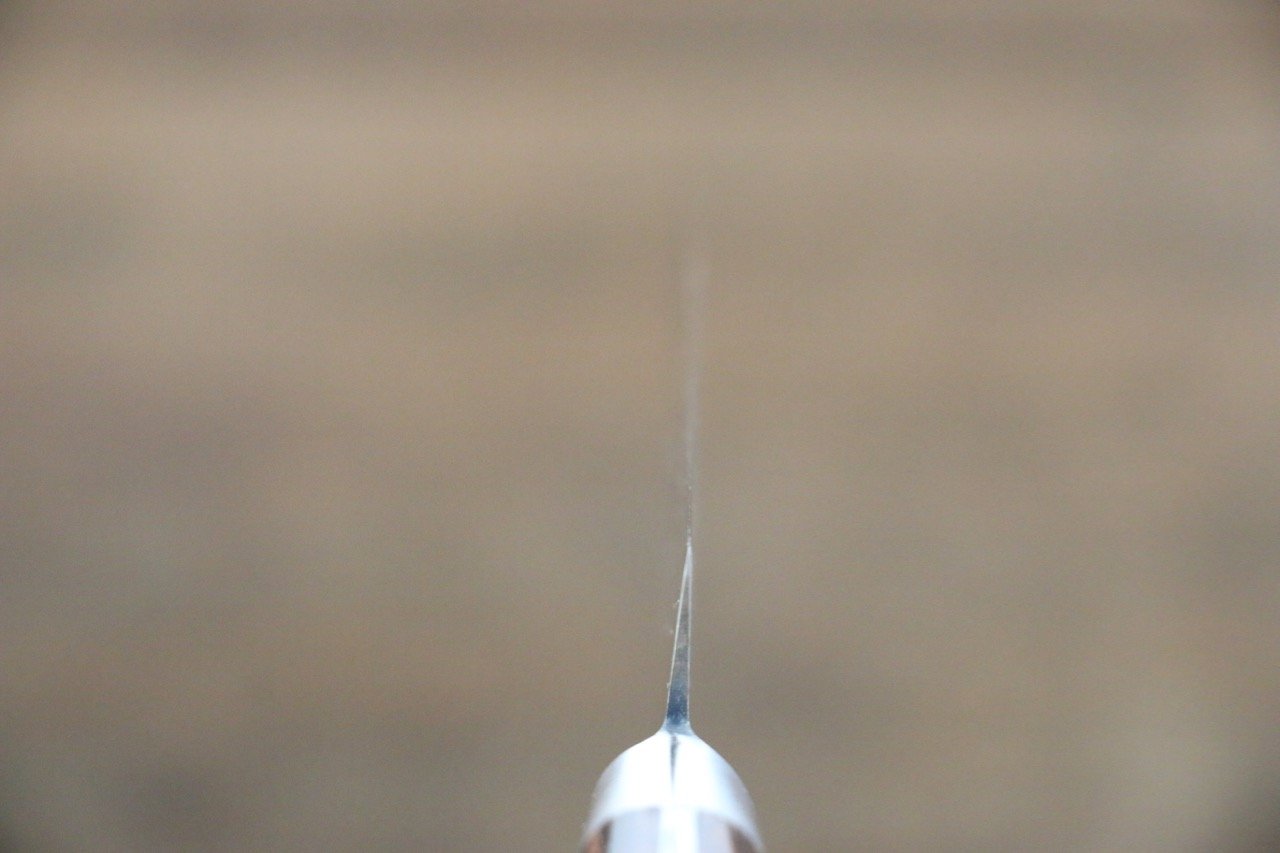 Iseya Molybdenum Steel Petty Japanese Chef Knife 120mm with Mahogany Packer wood Handle (Ferrel : Stainless Steel) - Japanny - Best Japanese Knife