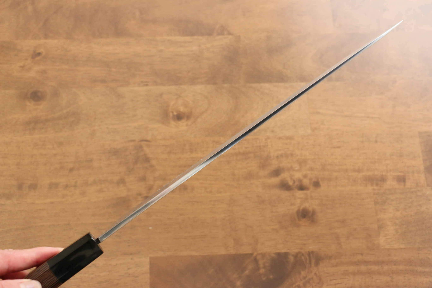 Sakai Takayuki Chef Series Silver Steel No.3 Yanagiba Japanese Knife Wenge with Double Water Buffalo Ring Handle - Japanny - Best Japanese Knife