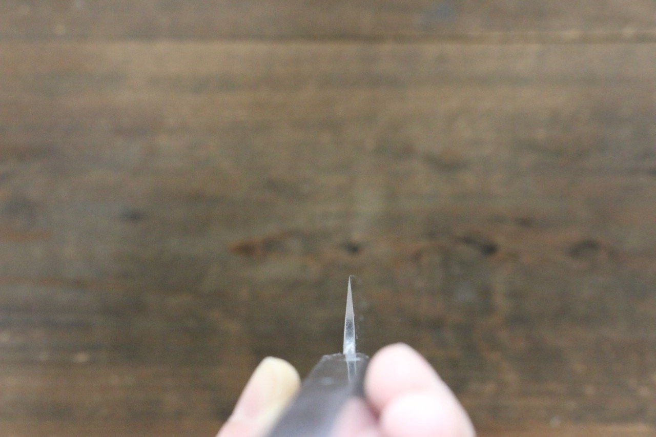 Sakai Takayuki Hien Silver Steel No.3 Japanese Chef's Kengata Yanagiba Knife - Japanny - Best Japanese Knife