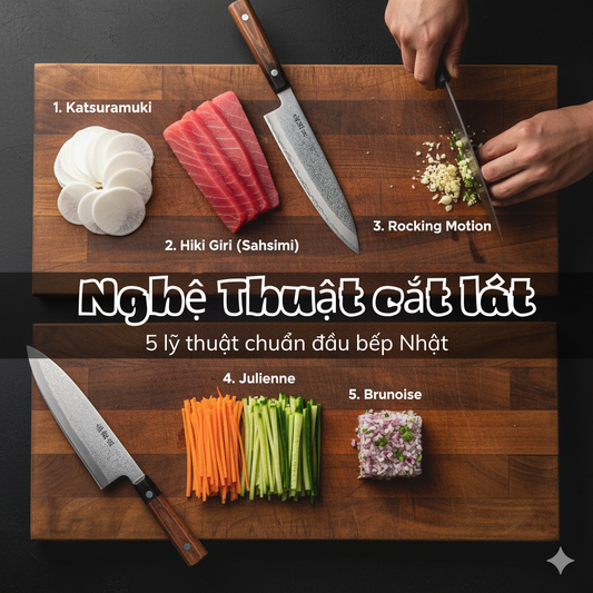Bí Quyết Ẩm Thực: Phân Biệt 5 Kỹ Thuật Cắt Gọt Thay Đổi Món Ăn Của Bạn