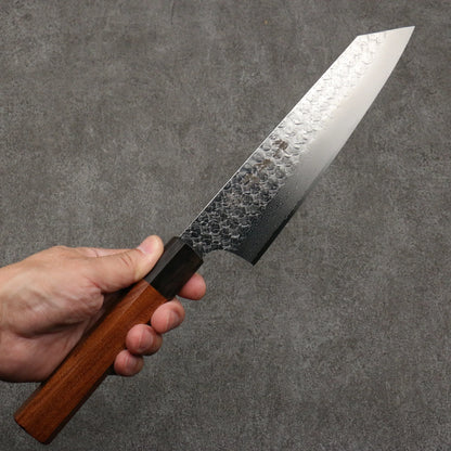 Thương hiệu Sakai Takayuki SG2 Thép Damascus vân búa dao rèn thủ công Dao đa năng Kiritsuke Gyuto 190mm chuôi dao mẫu gỗ hồng mộc (bọc: ván ép đen)