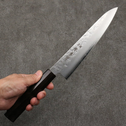 Thương hiệu Sakai Takayuki VG10 Kỹ nghệ truyền thống Nhật Nashiji Dao đa năng Gyuto 210mm chuôi dao gỗ Mun