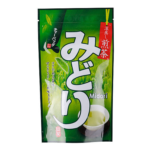 Midori deep steamed sencha tea bags 5g x 15 bags みどり 深蒸し煎茶 ティーバッグ 5g×15袋 Trà xanh túi lọc trà sencha hấp sâu Midori 5g x 15 gói 