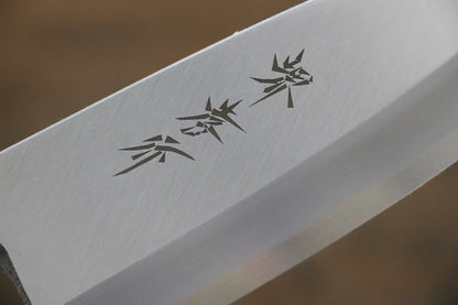 Thương hiệu Sakai Takayuki Kasumitogi Thép trắng Chạm khắc chữ Kanji trên toàn bộ dao Dao làm cá chuyên dụng Deba dao Nhật