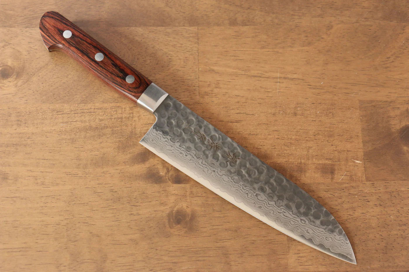 Thương hiệu Sakai Takayuki Kukipapa VG10 Thép Damascus 17 lớp Dao đa năng Santoku dao Nhật 180mm chuôi dao