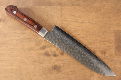 Thương hiệu Sakai Takayuki Kukipapa VG10 Thép Damascus 17 lớp Dao đa năng Santoku dao Nhật 180mm chuôi dao