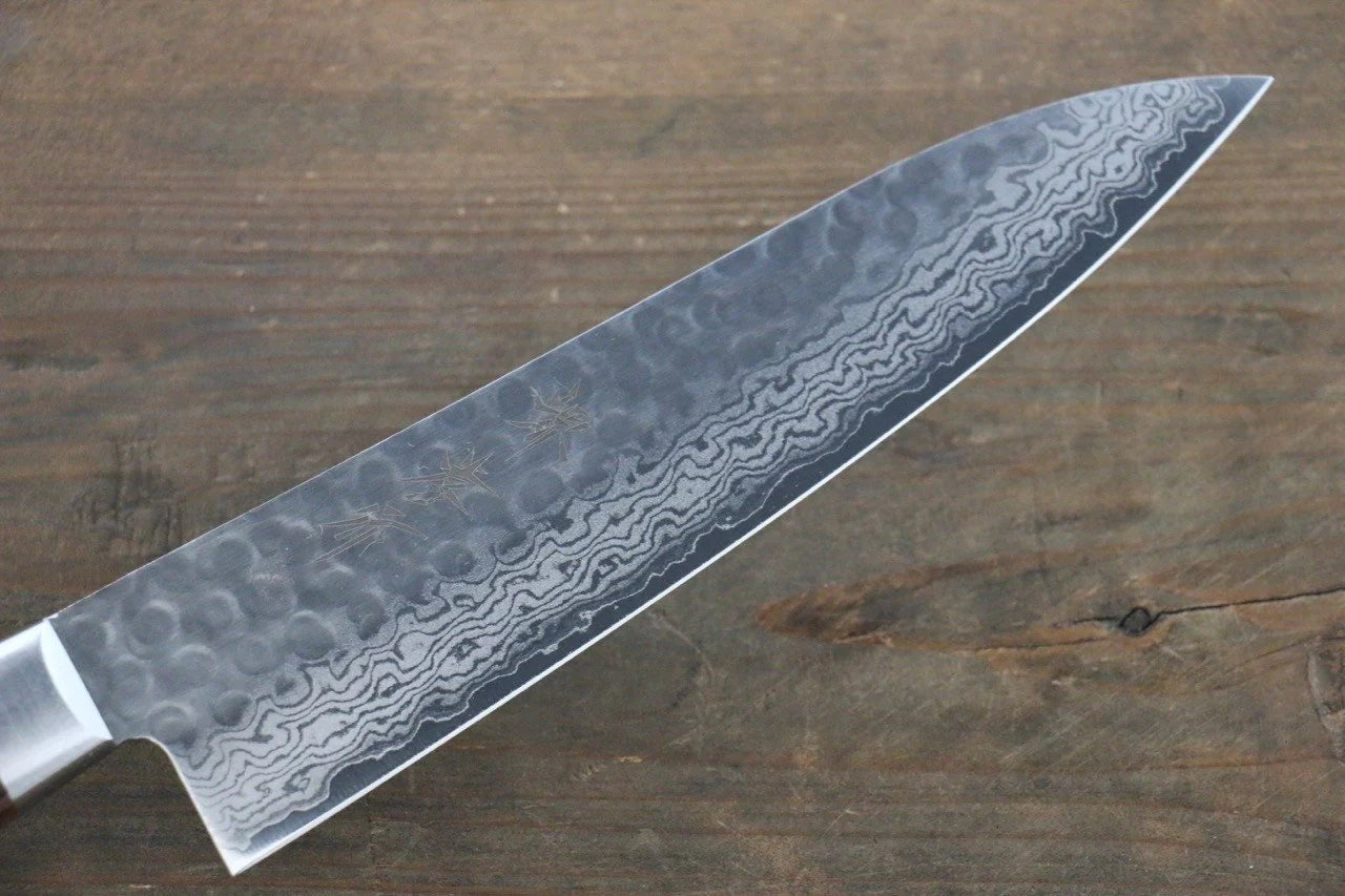 Takayuki Sakai V Gold No. 10 17 Layer Damascus Gyuto Knife 180mm 堺 孝行 V金10号 17層ダマスカス 牛刀包丁 180mm Dao Nhật cao cấp - Sakai Takayuki dao Gyuto đa năng thép damacus  17 lớp V Gold số 10 180mm