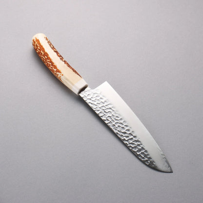 Thương hiệu Sakai Takayuki AUS10 thép Damascus 45 lớp dao Santoku đa năng dao Nhật chính hãng cao cấp chuôi dao xương bò 180mm có kèm bao dao