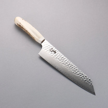 Thương hiệu Sakai Takayuki thép V Gold Số 10 33 Lớp thép Damascus Hình Thanh Kiếm Dao Gyuto 190mm chuôi dao xương bò kèm bao dao