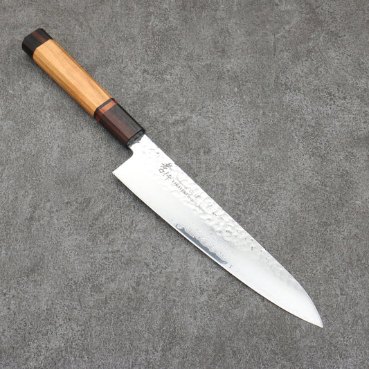 Sakai Takayuki VG10 33 Layer Damascus Gyuto Japanese Knife 210mm Mountain cherry (12 sided) Handle