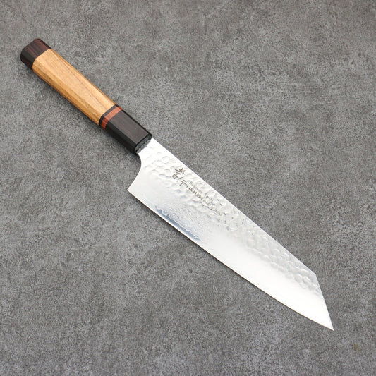 Sakai Takayuki VG10 33 Layer Damascus Kengata Gyuto Japanese Knife 190mm Mountain cherry (12 sided) Handle