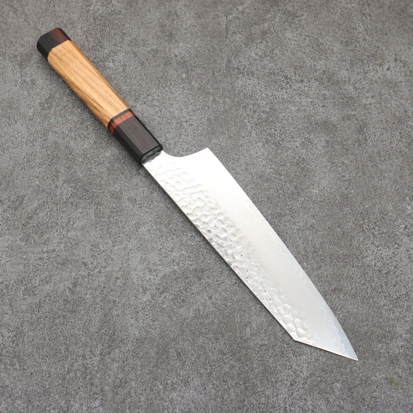 Sakai Takayuki VG10 33 Layer Damascus Kengata Gyuto Japanese Knife 190mm Mountain cherry (12 sided) Handle