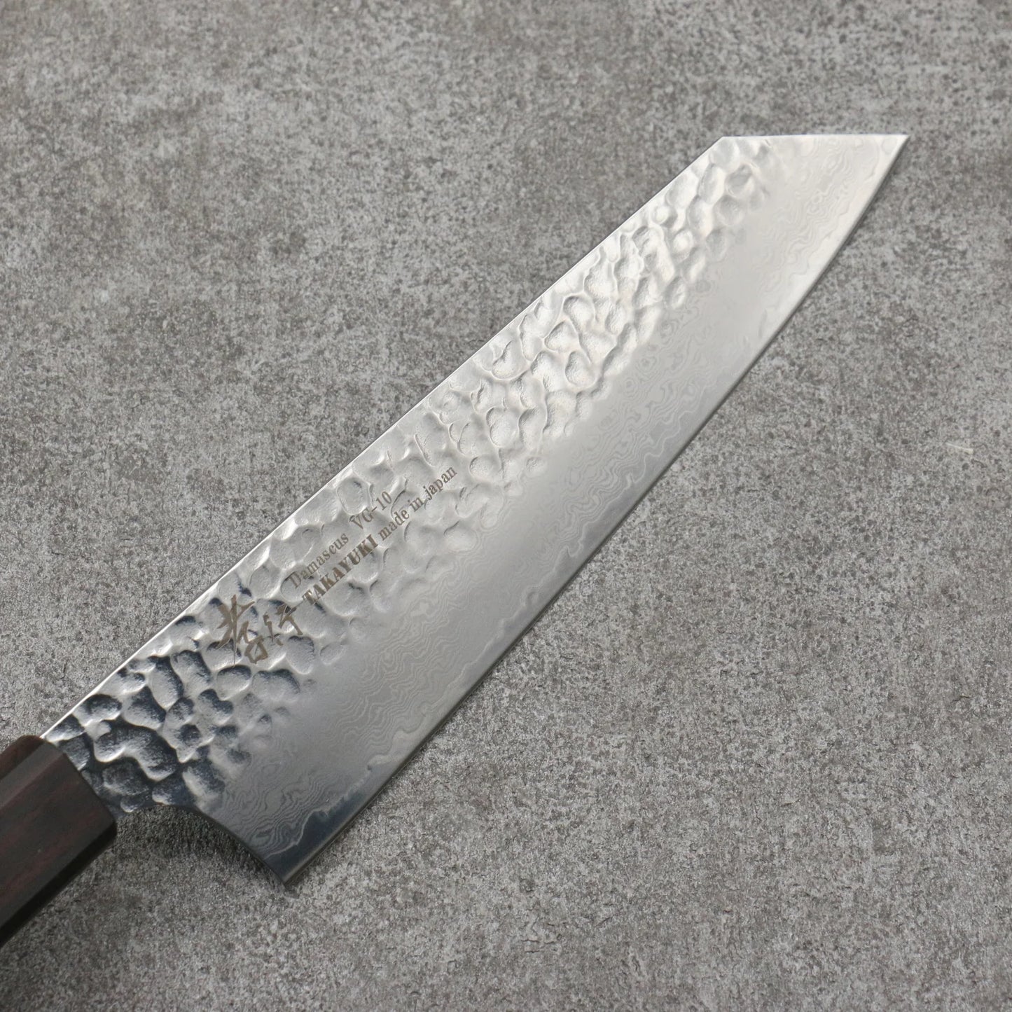 Sakai Takayuki VG10 33 Layer Damascus Kengata Gyuto Japanese Knife 190mm Mountain cherry (12 sided) Handle