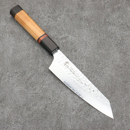 Sakai Takayuki VG10 33 Layer Damascus Kengata Santoku Japanese Knife 160mm Mountain cherry (12 sided) Handle