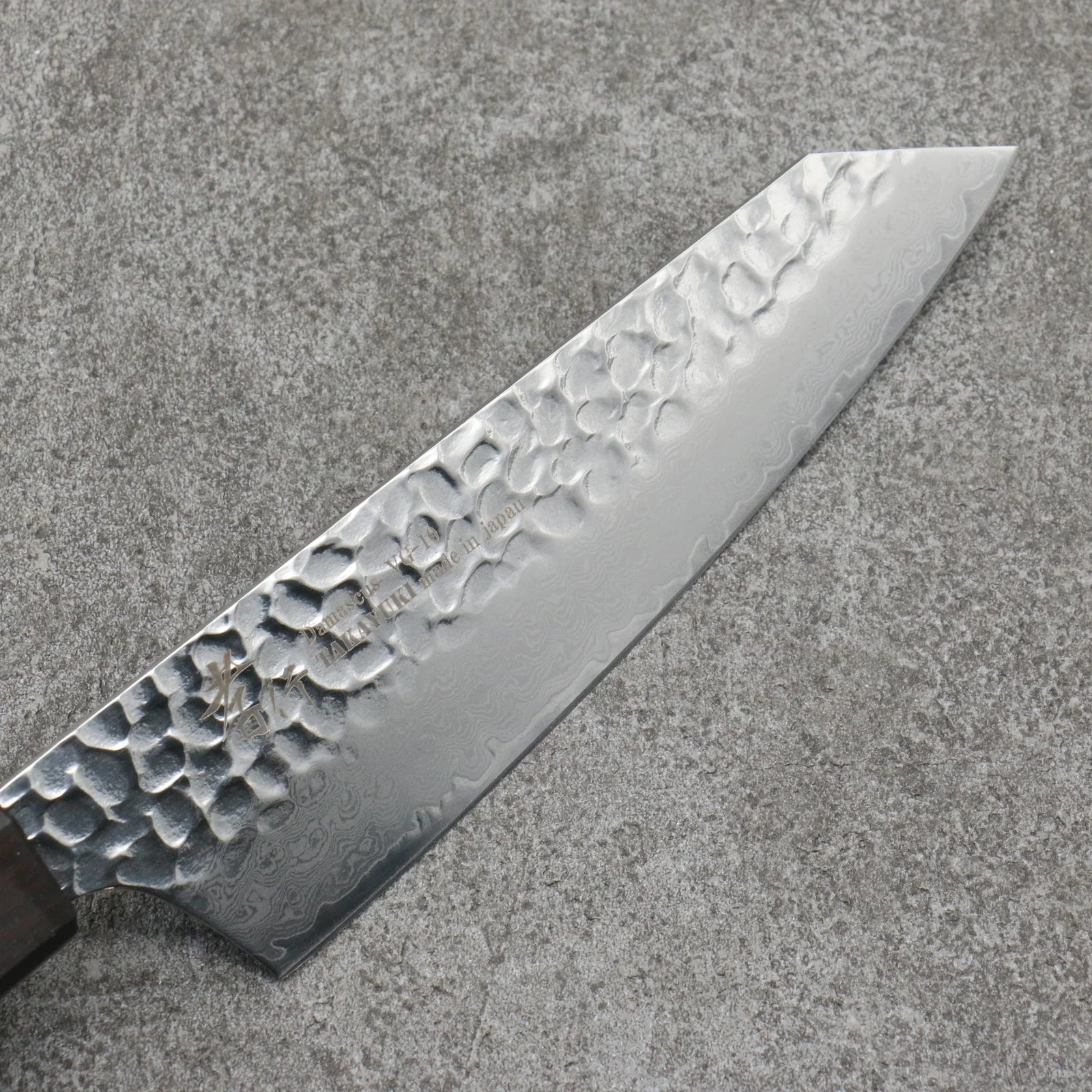 Sakai Takayuki VG10 33 Layer Damascus Kengata Santoku Japanese Knife 160mm Mountain cherry (12 sided) Handle