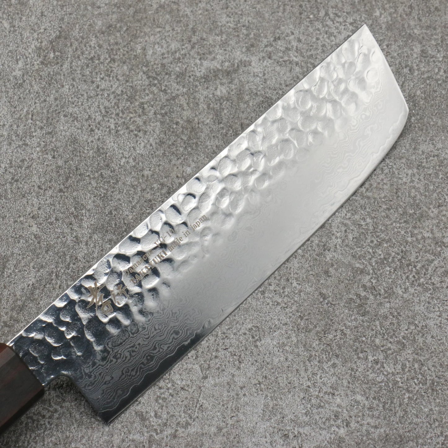 Sakai Takayuki VG10 33 Layer Damascus Nakiri Japanese Knife 170mm Mountain cherry (12 sided) Handle