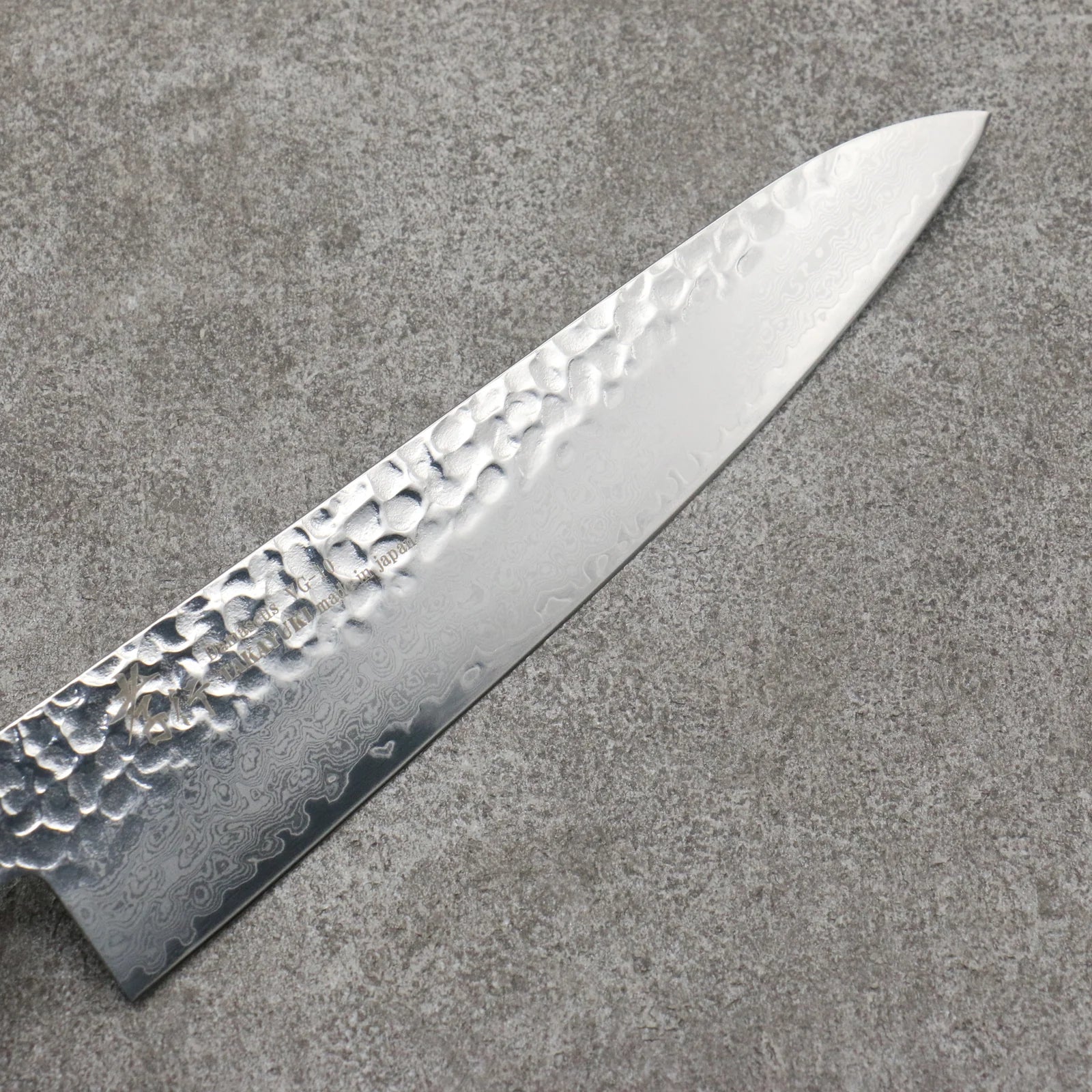 Sakai Takayuki Rinnou VG10 33 Layer Damascus Gyuto Japanese Knife 210mm Blue Lacquered Handle