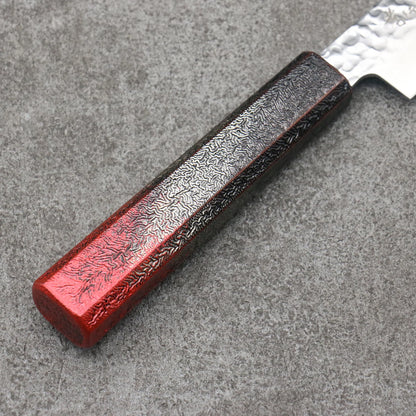Sakai Takayuki Rinnou VG10 33 Layer Damascus Petty-Utility Japanese Knife 180mm Red Lacquered Handle