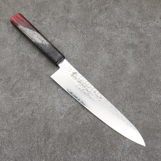 Sakai Takayuki Rinnou VG10 33 Layer Damascus Gyuto Japanese Knife 210mm Red Lacquered Handle