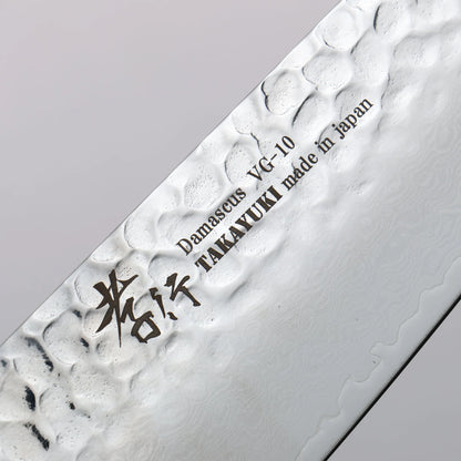 Thương hiệu Sakai Takayuki VG10 Thép Damascus 33 lớp Dao đa năng Santoku dao Nhật 170mm chuôi dao gỗ Sồi sơn mài (Saiseki)