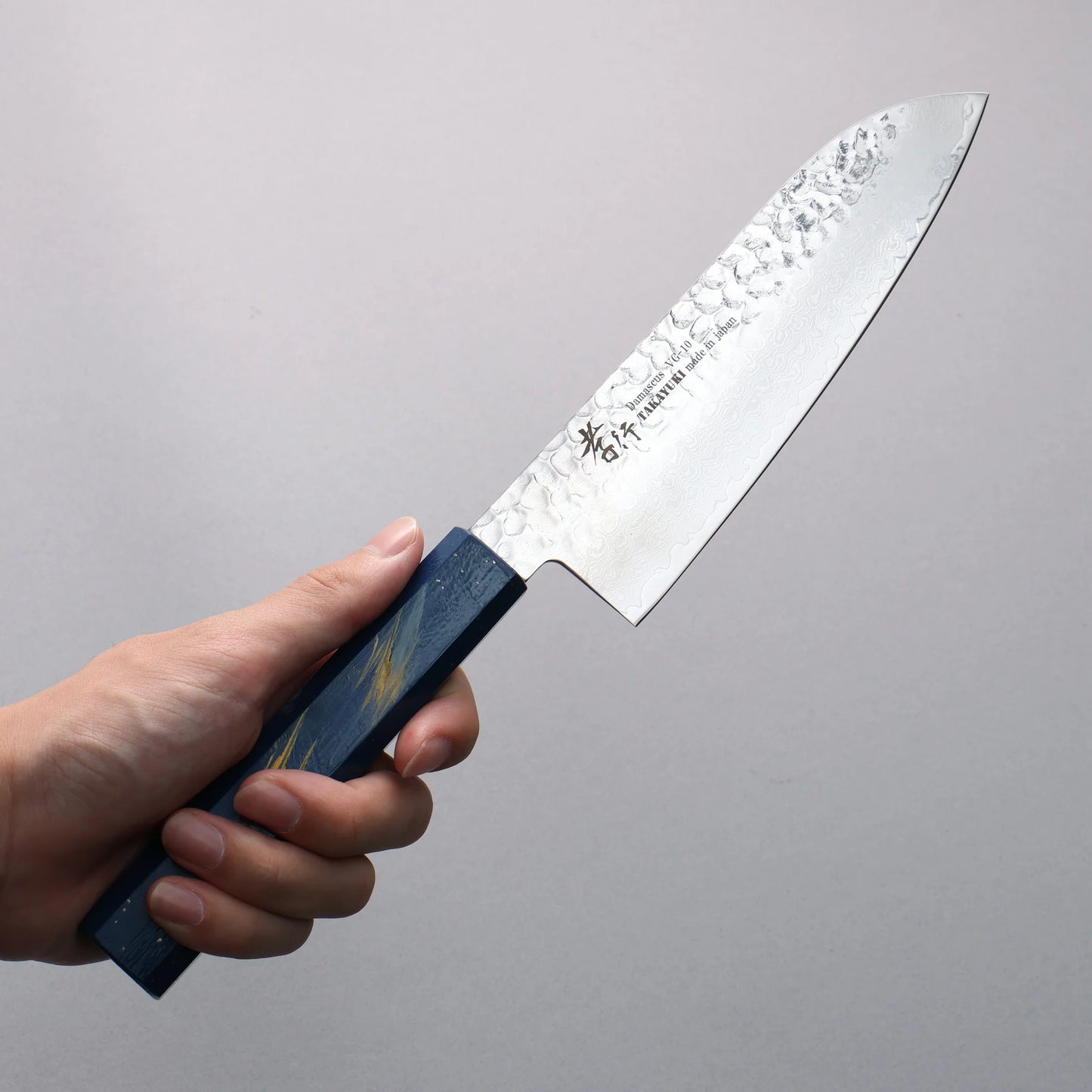 Thương hiệu Sakai Takayuki VG10 Thép Damascus 33 lớp Dao đa năng Santoku dao Nhật 170mm chuôi dao gỗ Sồi sơn mài (Saiseki)