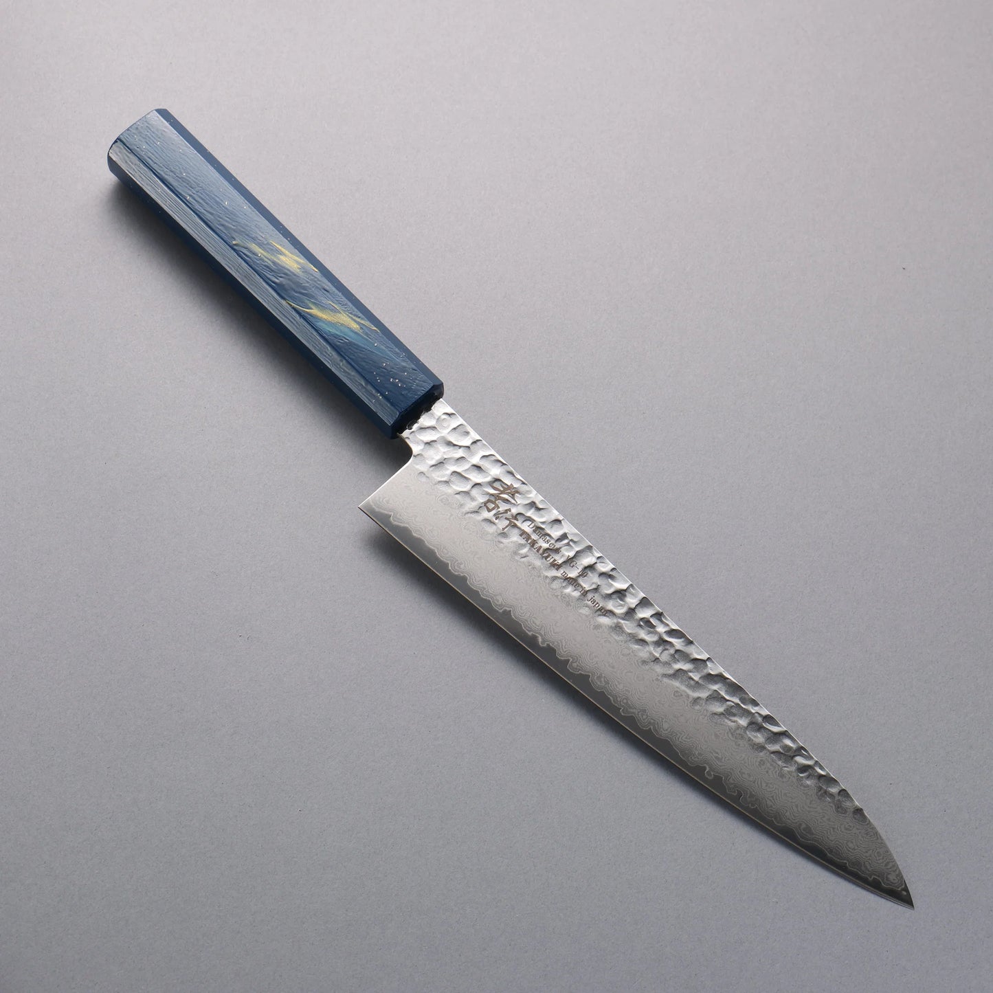 Free ship - Thương hiệu Sakai Takayuki VG10 Thép Damascus 33 lớp Dao đa năng Gyuto dao Nhật 210mm chuôi dao gỗ Sồi sơn mài đá màu (Saiseki)