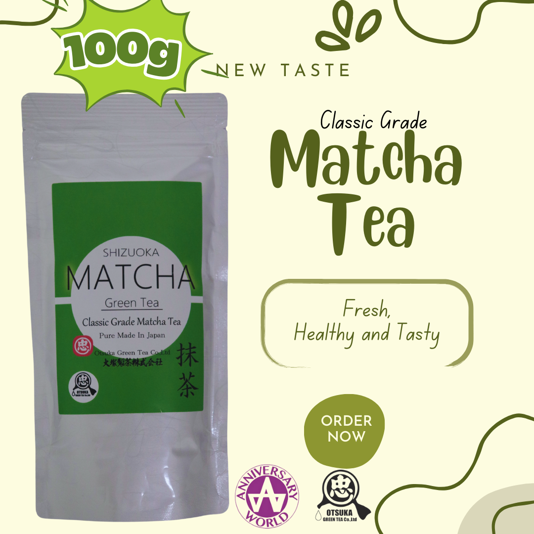 Bột Matcha cổ điển Classic 30 gram chính hãng 100% được trồng và chế biến tại tỉnh Shizuoka, Nhật Bản