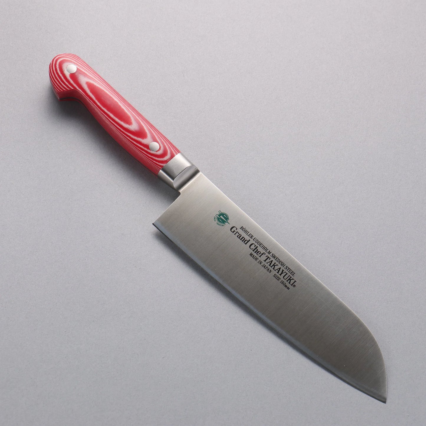 Free ship - Thương hiệu Sakai Takayuki Grand Chef Grand Chef Thép Thụy điển Dao đa năng Santoku dao Nhật 180mm chuôi dao chất liệu nhựa micarta