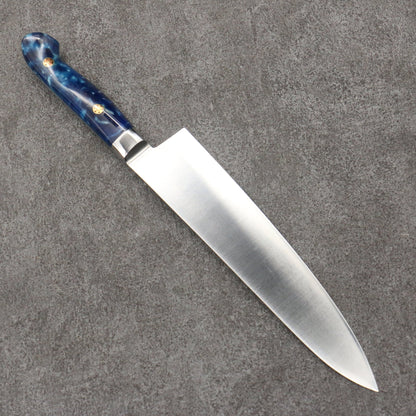 Marke Sakai Takayuki Grand Chef Spezialstahl Uddeholm Schwedisches Gyuto-Messer, spezialisiert auf Lachs Japanisches Messer 210-mm-Griff SP Typ III (Ozean)