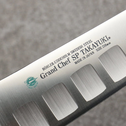 Marke Sakai Takayuki Grand Chef Spezialstahl Uddeholm Schweden Gyuto-Messer, spezialisiert auf Lachs Japanisches Messer 210-mm-Griff SP Typ III (Galaxy)