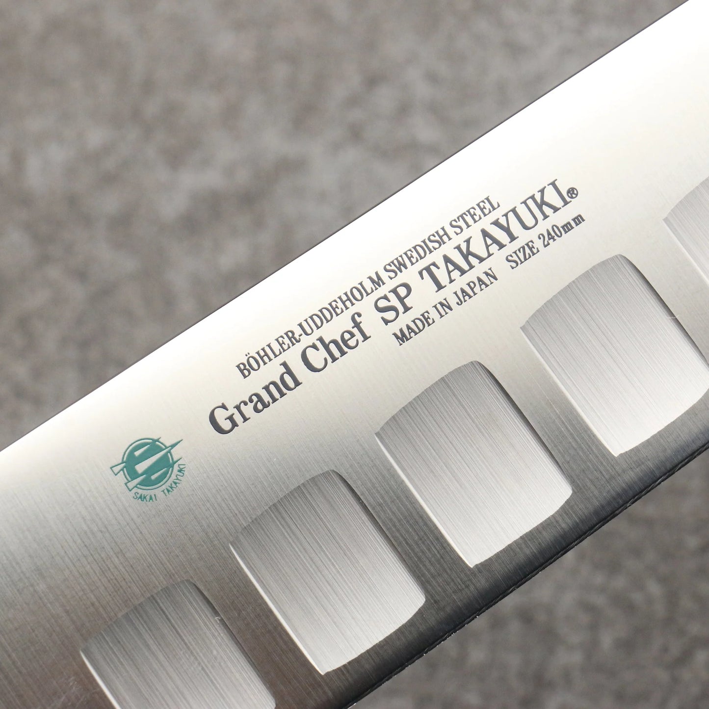 Marke Sakai Takayuki Grand Chef Spezialstahl Uddeholm Schweden Gyuto-Messer, spezialisiert auf Lachs Japanisches Messer 240-mm-Griff SP Typ III (Galaxy)