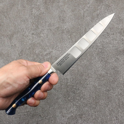 Marke Sakai Takayuki Grand Chef Spezialstahl Uddeholm Schweden Kleines, auf Lachs spezialisiertes Mehrzweck-Kleinmesser Japanisches Messer 150-mm-Griff SP Typ III (Ozean)
