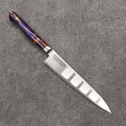 Marke Sakai Takayuki Grand Chef Spezialstahl Uddeholm Schweden Kleines Mehrzweck-Pettymesser, spezialisiert auf Lachs Japanisches Messer 150-mm-Griff SP Typ III (Galaxy)