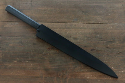 Messerscheide aus schwarzem Magnolienholz, spezialisiertes Yanagiba-Shashimi-Fischmesser, 270 mm Kaneko-Sperrholzverschluss