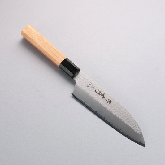 Thương hiệu Sakai Takayuki VG5 vân búa đục đặc biệt Rèn thủ công Dao đa năng Santoku 165mm chuôi dao Kataoka (mõm: nhựa đen)