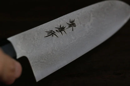 Thương hiệu Sakai Takayuki Thép Bạc No.3 Thép Damascus Dao đa năng Santoku dao Nhật 180mm