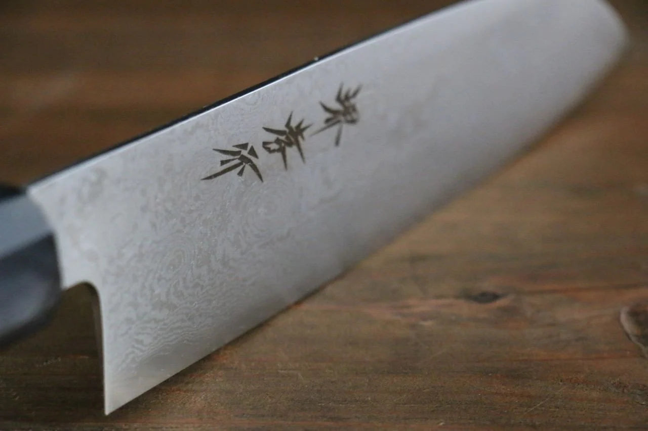 Thương hiệu Sakai Takayuki Thép Bạc No.3 Thép Damascus Dao đa năng Santoku dao Nhật 180mm