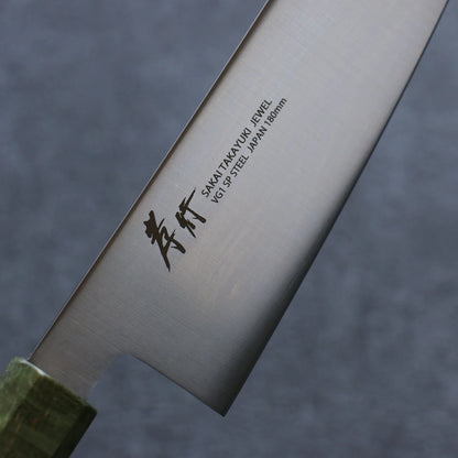 Thương hiệu Sakai Takayuki VG1 Dao đa năng Santoku dao Nhật 180mm