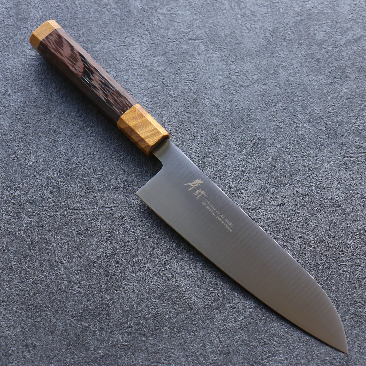 Thương hiệu Sakai Takayuki VG1 Dao đa năng Santoku dao Nhật 180mm