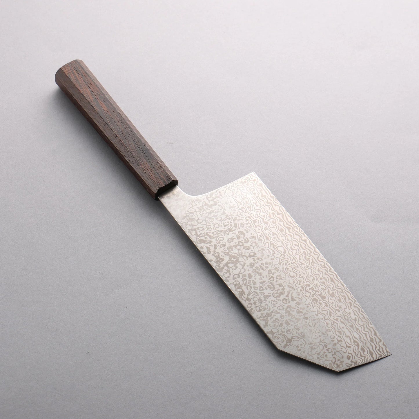 Thương hiệu Sakai Takayuki Không lõi Thép Damascus Dao đa năng chuyên dụng Bunka bản rộng 180mm chuôi dao gỗ Wenge