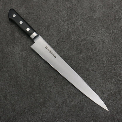 Thương hiệu Sakai Takayuki 【Dùng cho người thuận tay trái】 Thép Nhật Dao lọc gân chuyên dụng Sujihiki 240mm chuôi dao gỗ Pakka đen