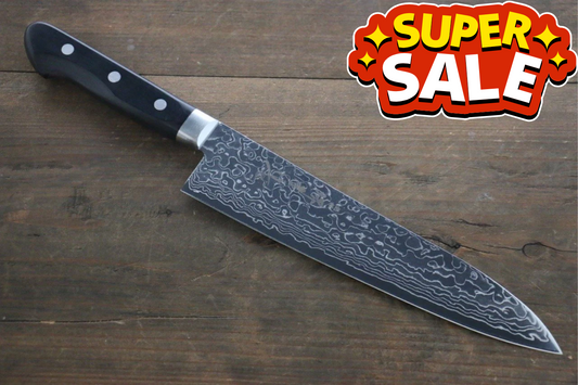 Free ship - Thương hiệu Sakai Takayuki AUS10 45 lớp Thép Damascus tráng gương hoàn thiện Dao đa năng Gyuto dao Nhật 210mm chuôi dao gỗ ép